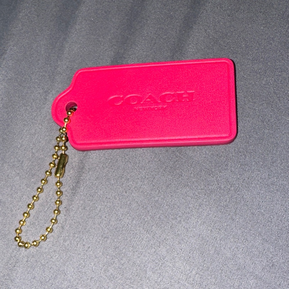 Coach hangtag-NWOT HOT PINK w/rexy